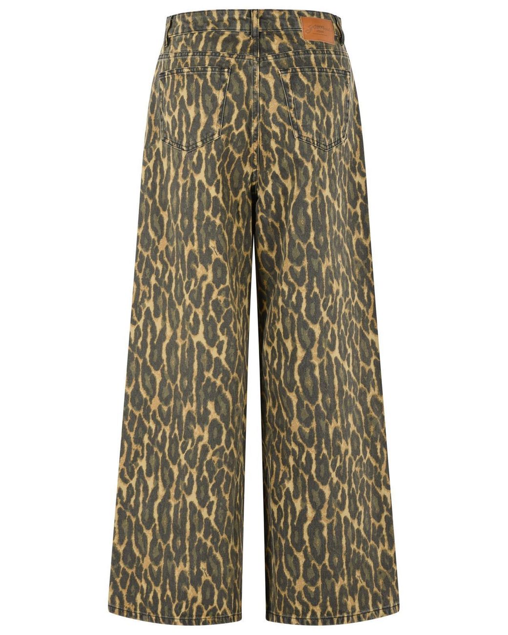 Ganni Multicolor Wide-Leg Printed Jeans