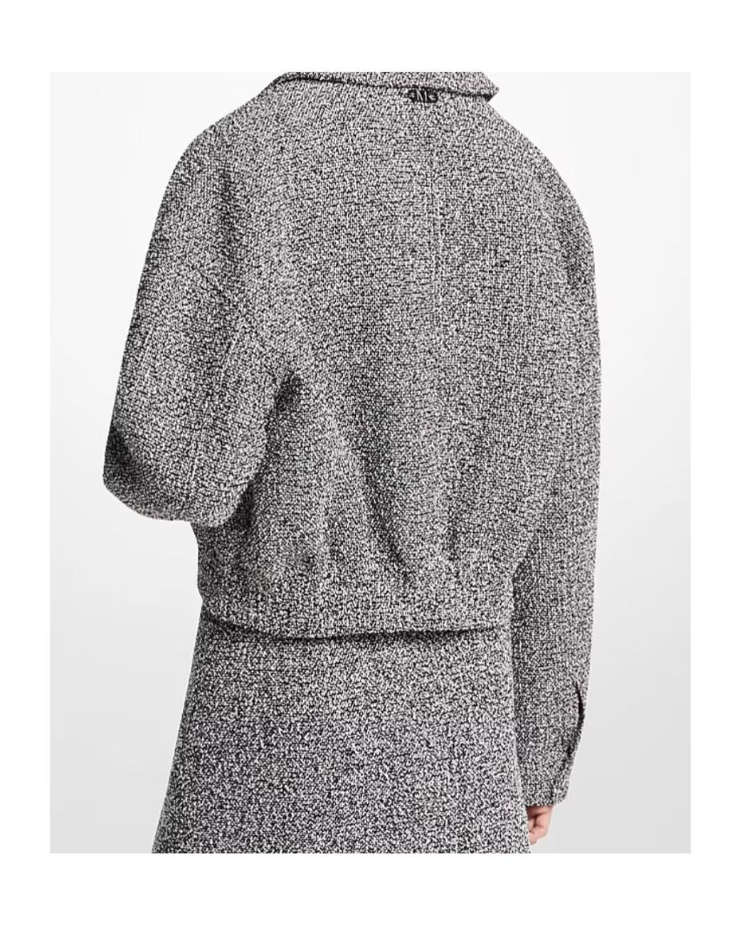 Michael Kors Multicolor Michael Textured Zip-Up Coat