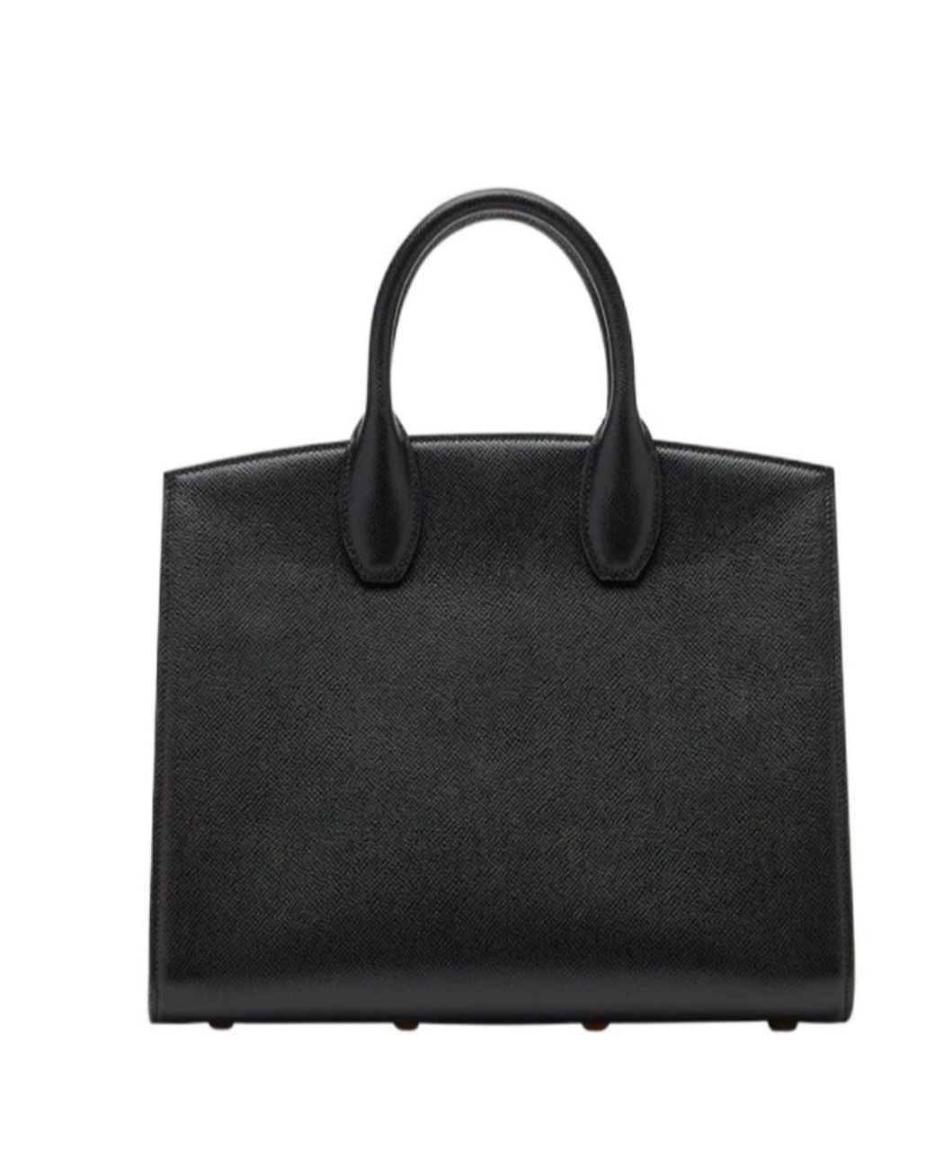 Ferragamo Black Ferragamo Studio Box Medium Top Handle Bag
