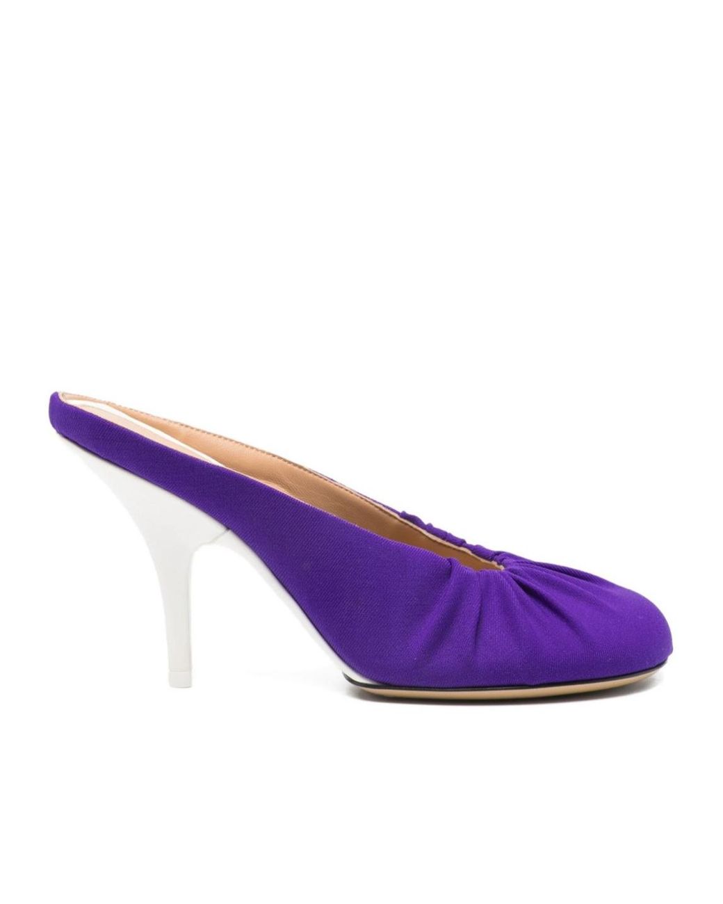Dries Van Noten Purple Round-Toe High-Heeled Sandals