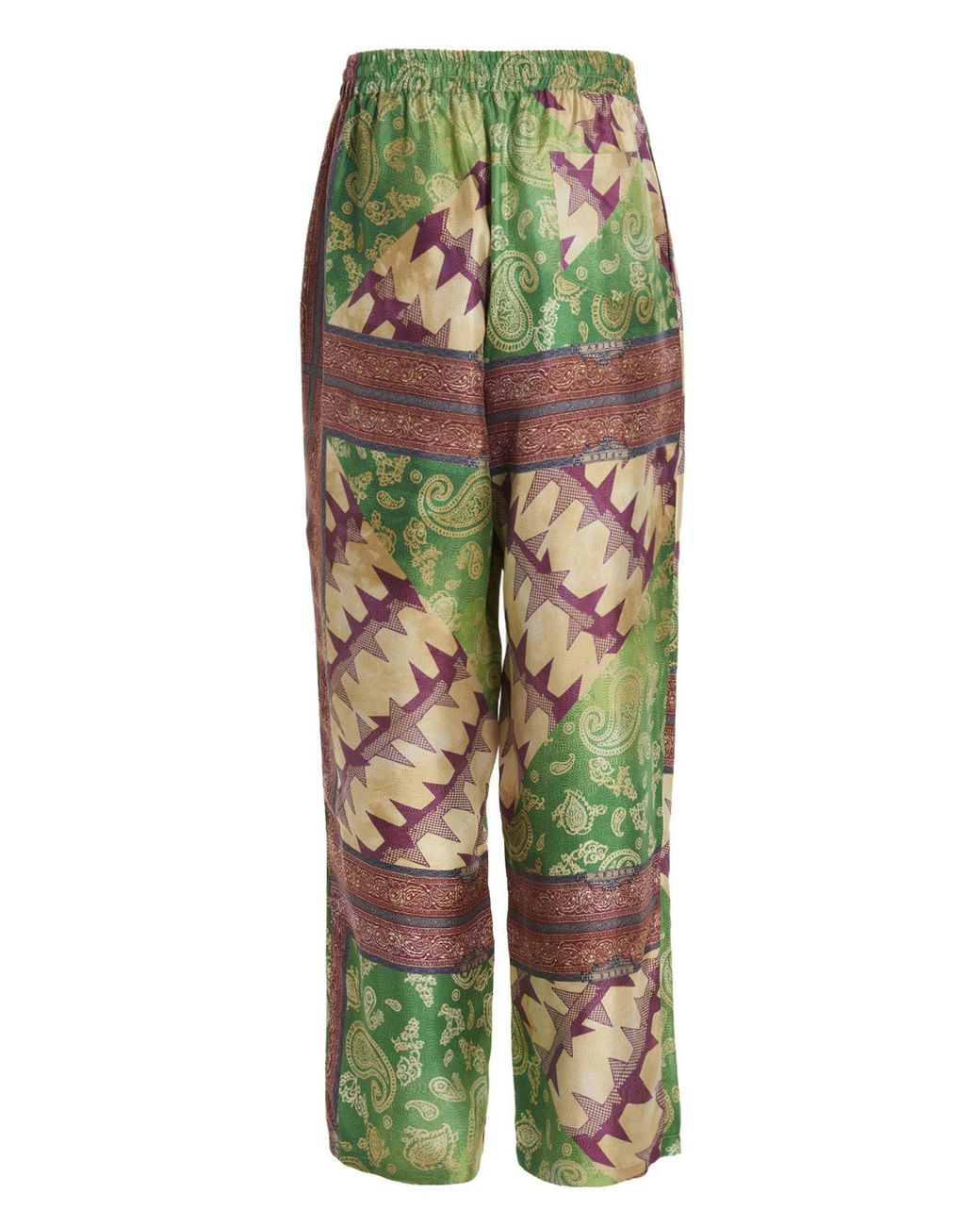 Aries Green Pattern Trousers for men