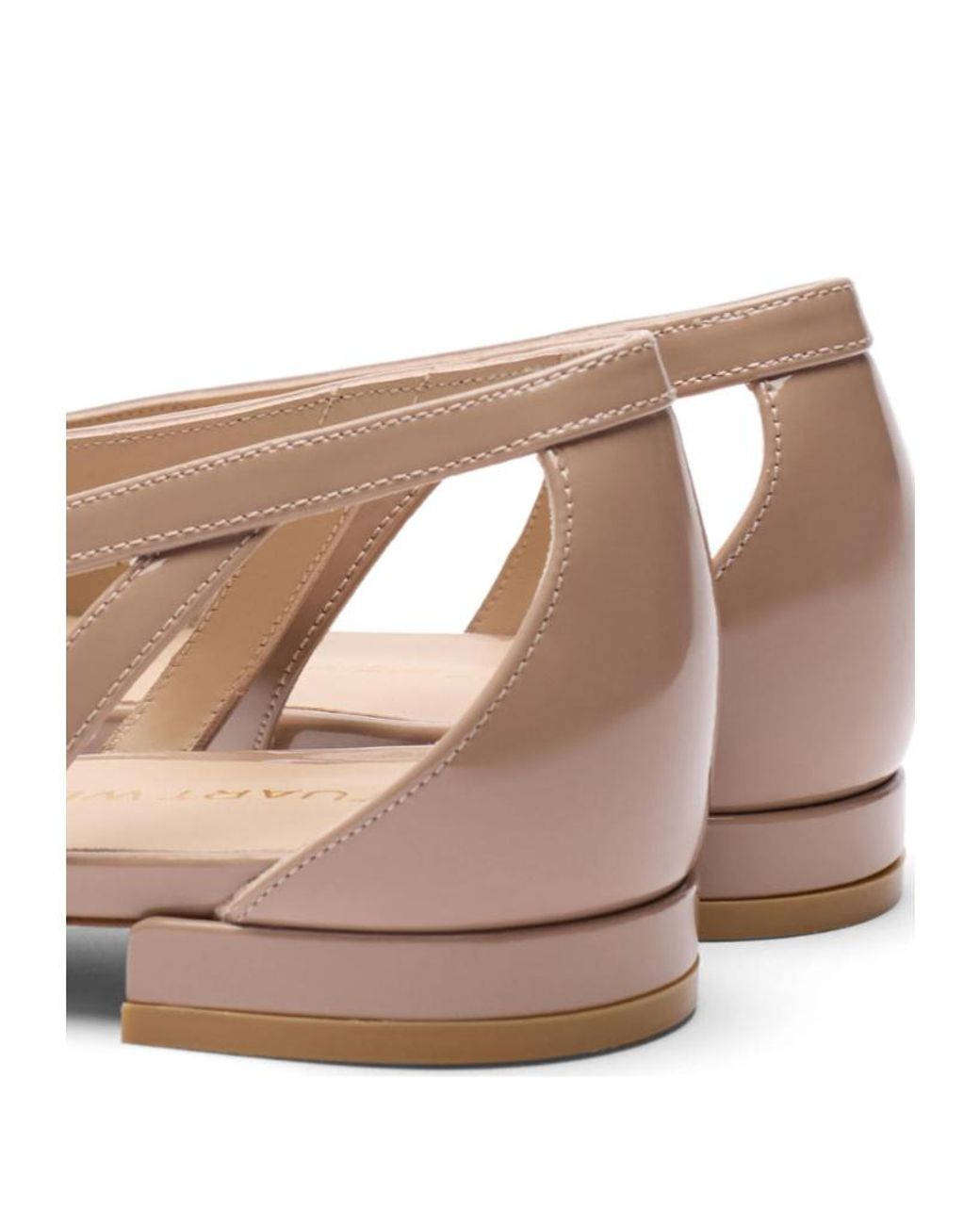 Stuart Weitzman Pink Stuart Power Cutout Flat