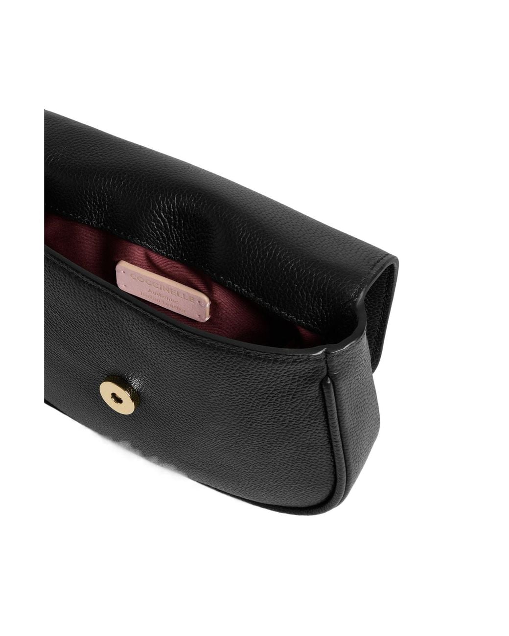 Coccinelle Black Mavery Grained-Leather Mini Bag