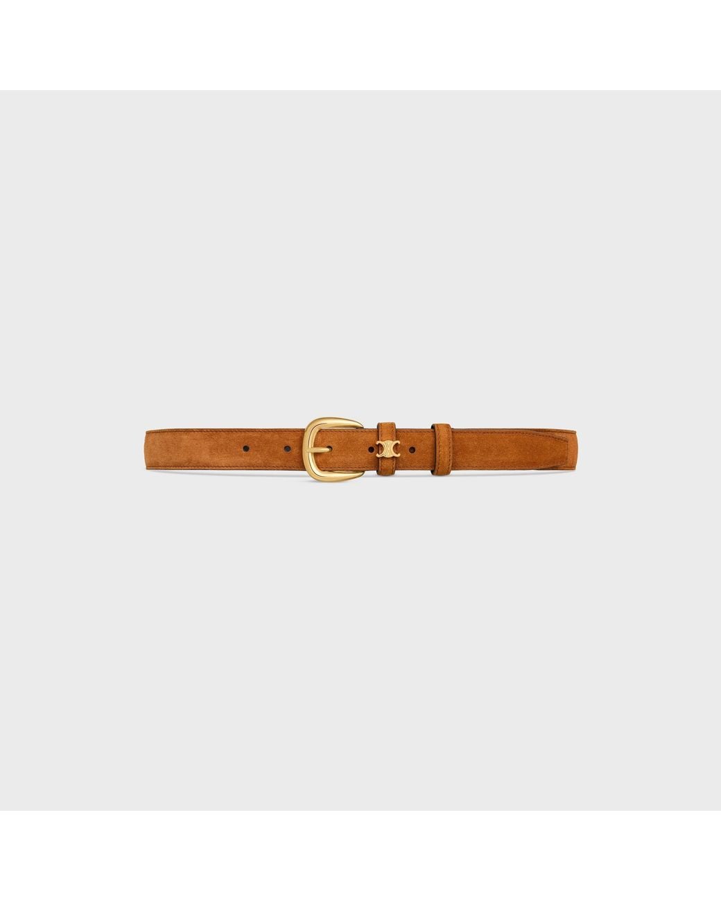 Céline White Vivienne Belt 25Mm