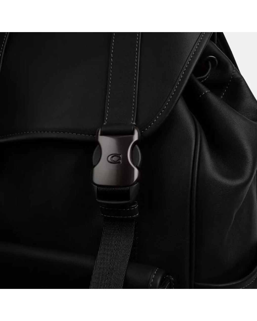 COACH Black League Backpack for men