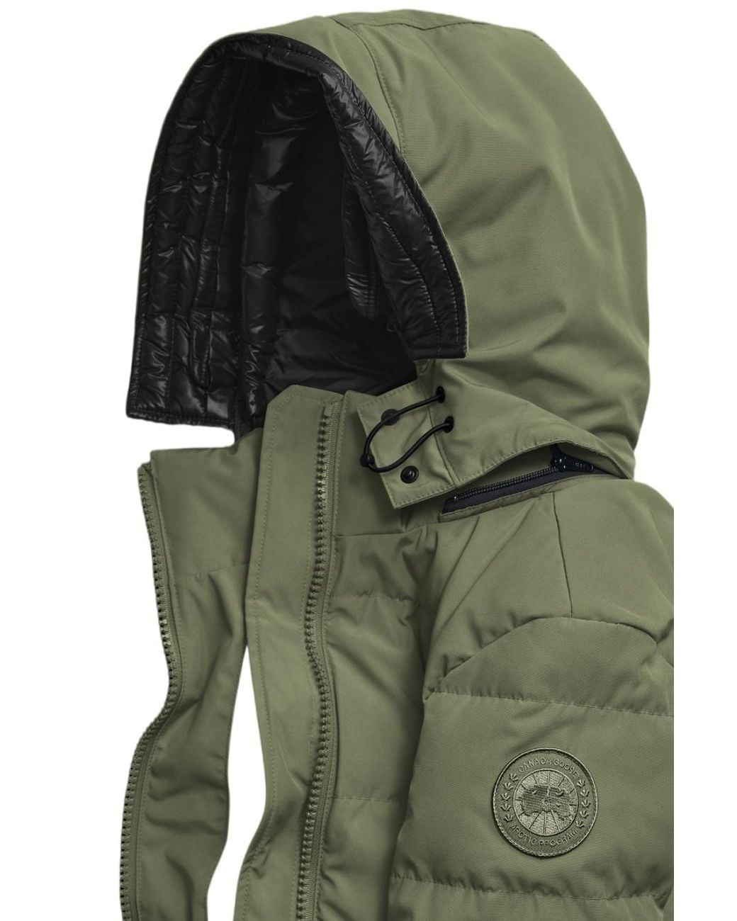 Canada Goose Green Chelsea Parka Tonal Disc