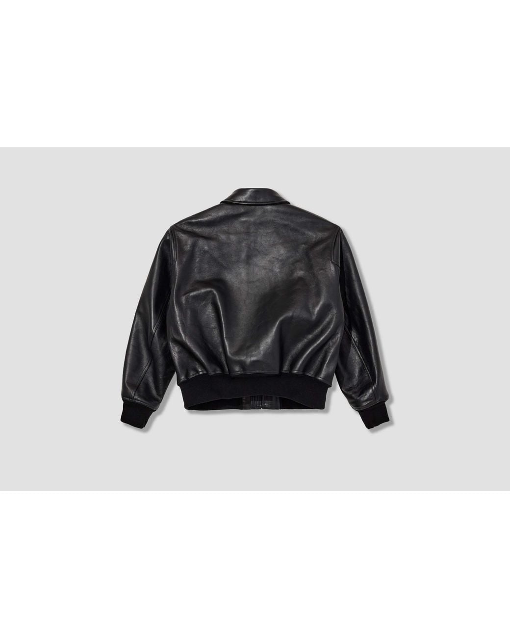 A.PRESSE Black Cwu-45 Flight Leather Jacket for men