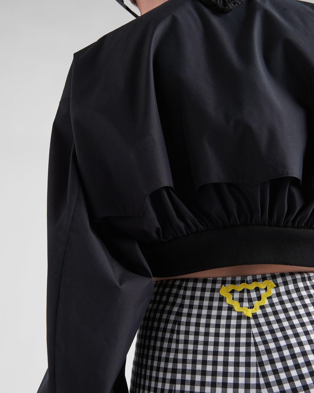 Prada Blue Stretch Gingham Check Pants