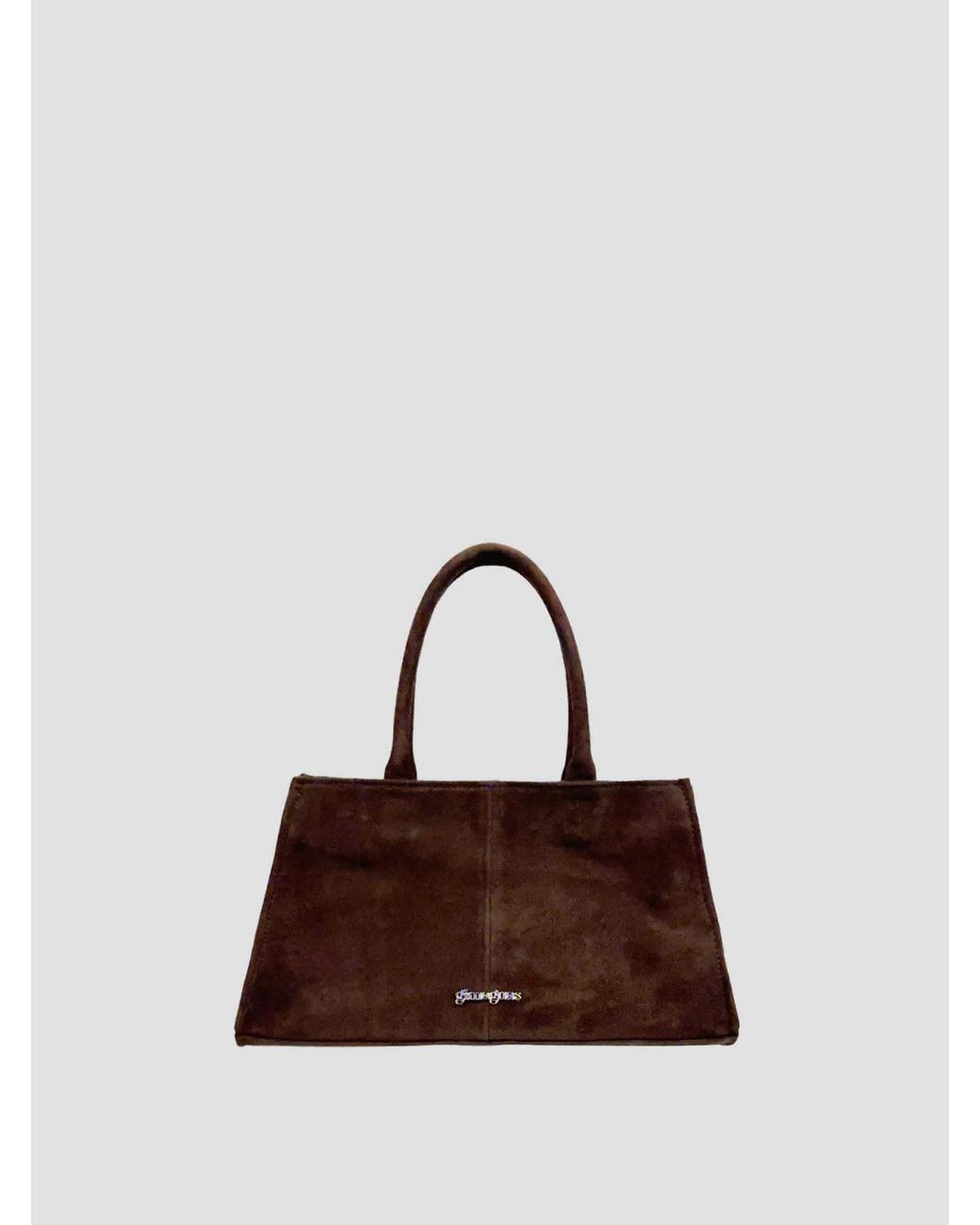 GIMAGUAS Brown Mini Double-Handle Handbag