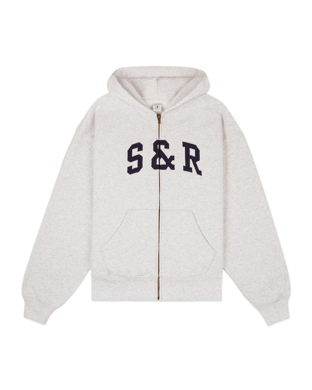 Sporty & Rich White Sr Ivy Zip Hoodie for men