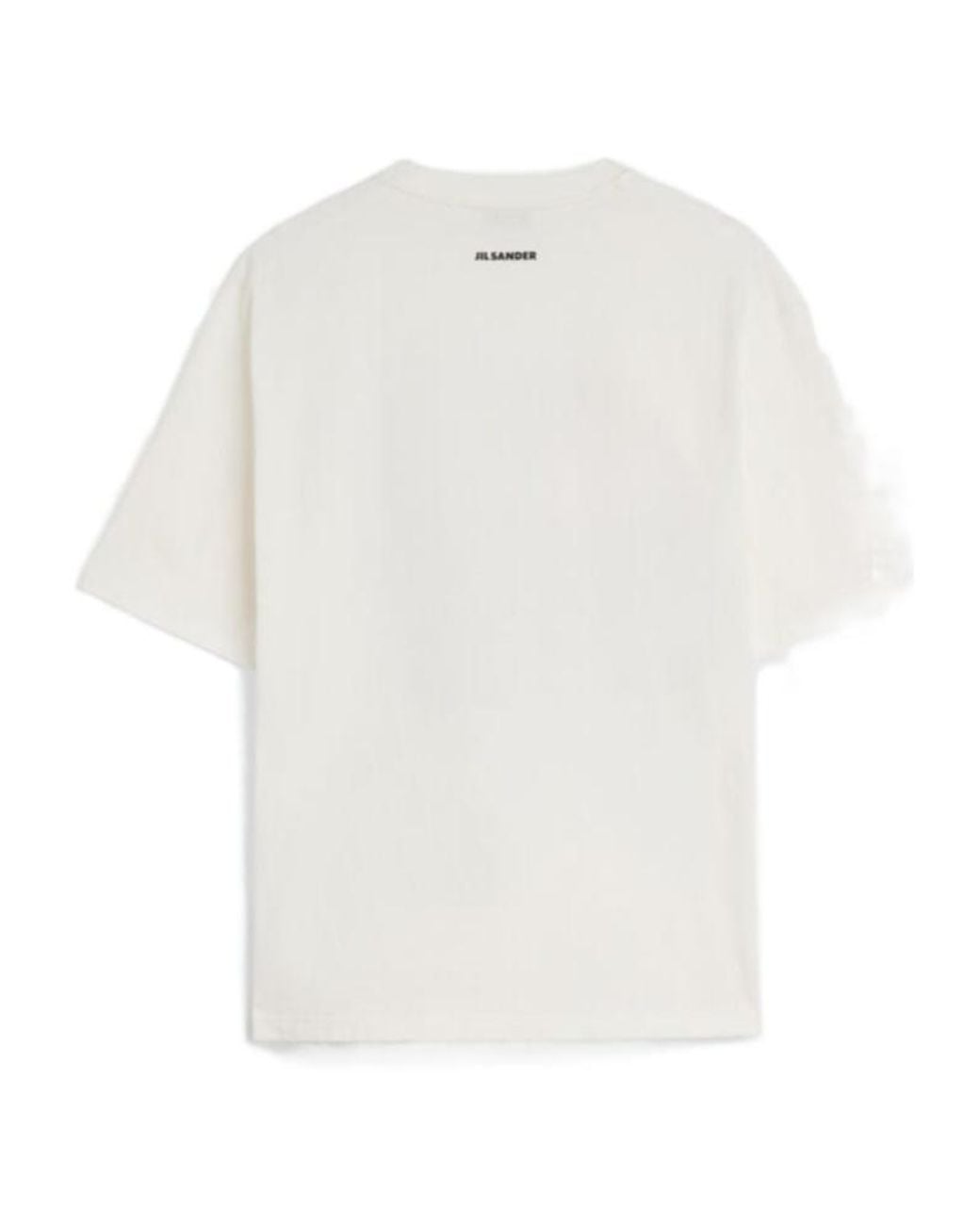 Jil Sander White Graphic Print T-Shirt for men