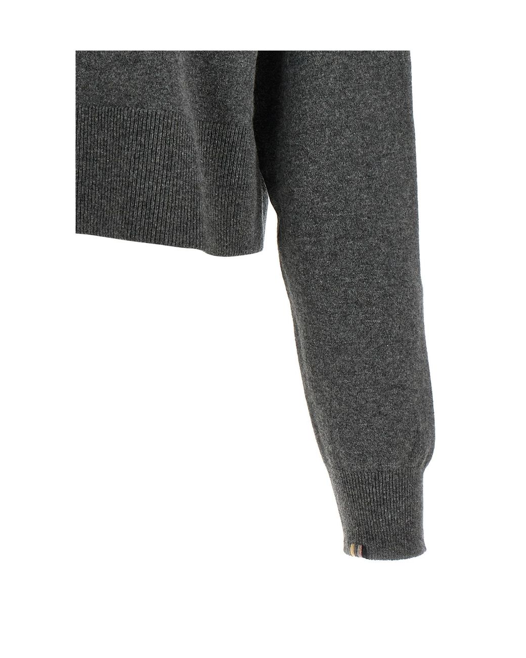 Extreme Cashmere Gray Chou Cropped Cardigan