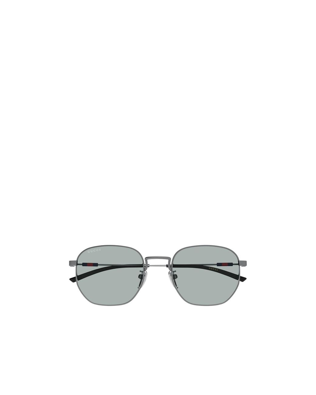Gucci Metallic Eyewear Geometric Frame Sunglasses for men