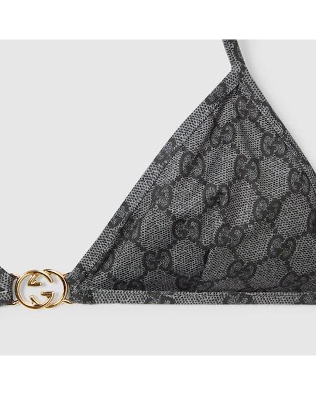 Gucci White Printed Gg Stretch Jersey Bikini
