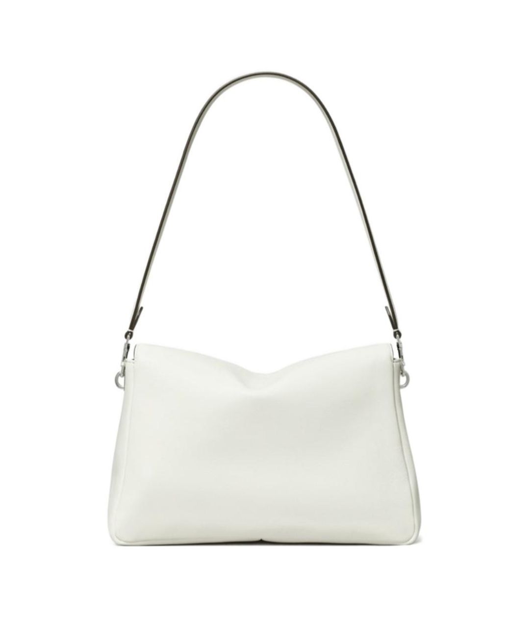 Tory Burch White Kira Logo Plaque Shoulder Bag