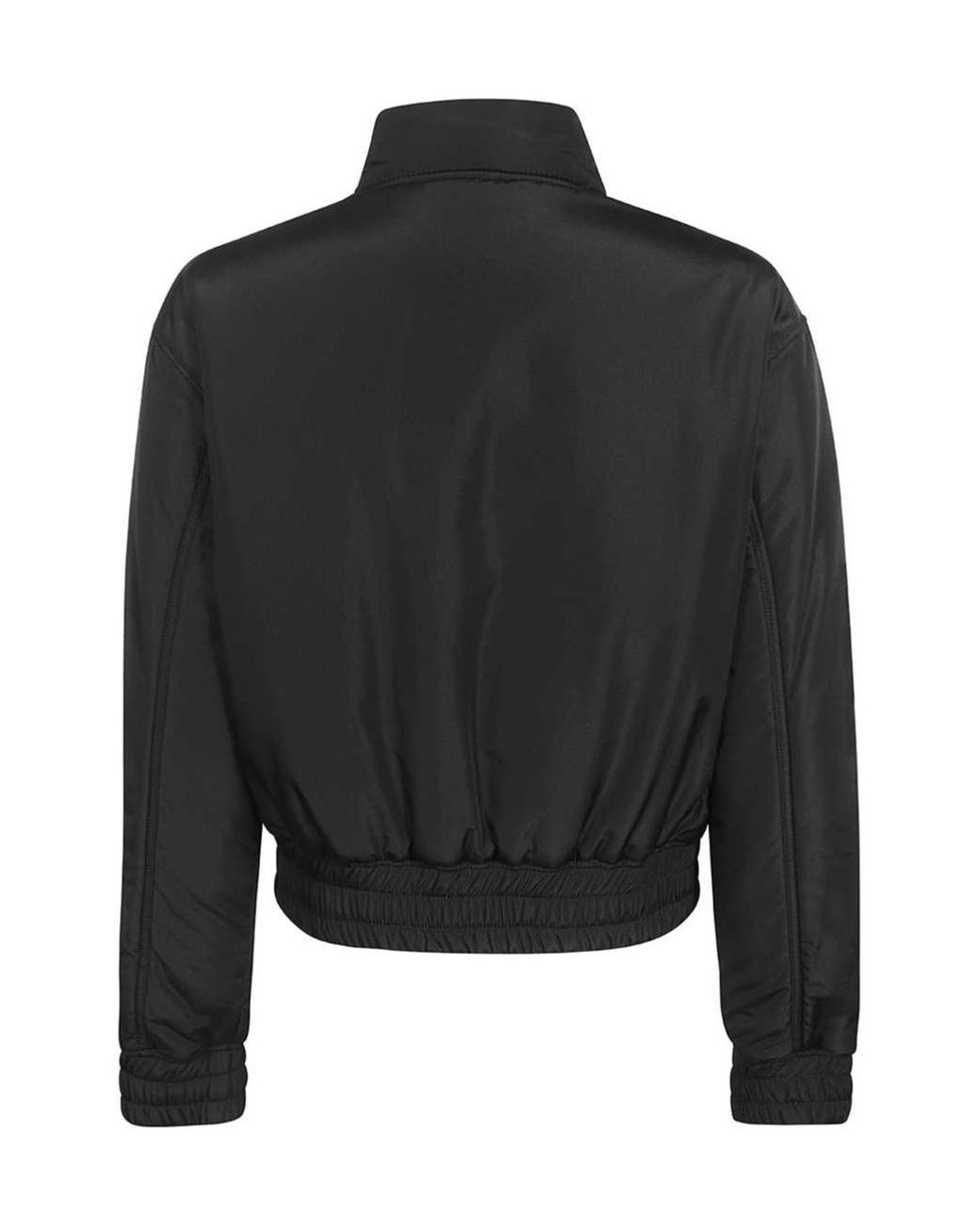 Opening Ceremony Black Logo-Patch Zipped Bomber Jacket
