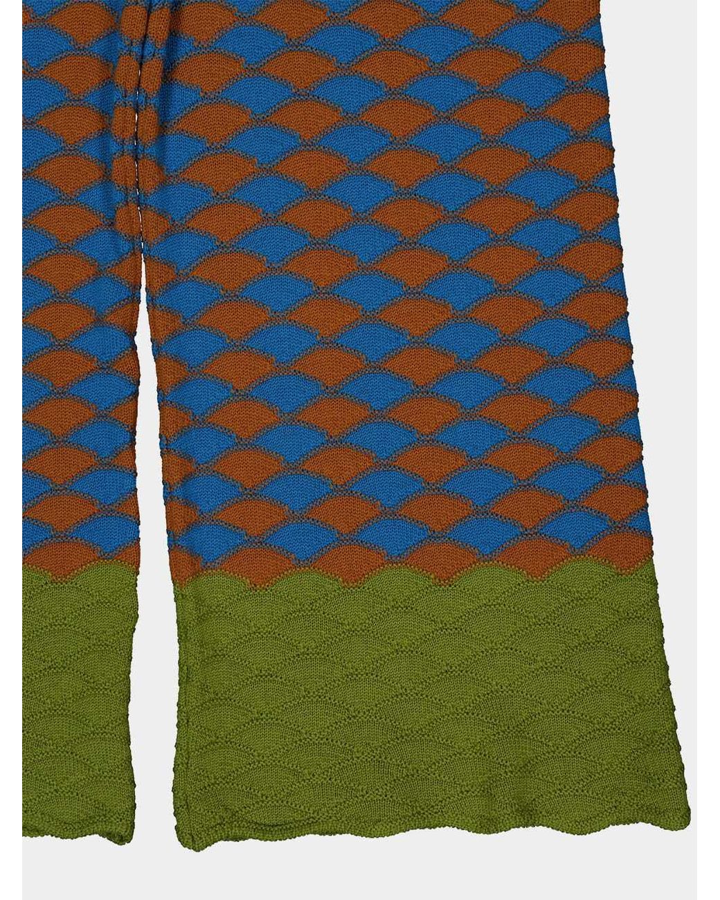 LaDoubleJ Blue Lounge Printed Palazzo Pants