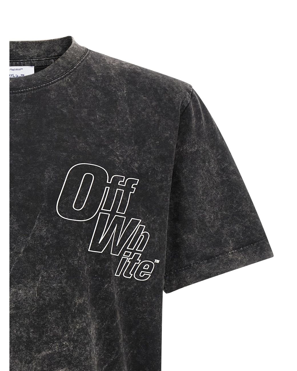 Off-White c/o Virgil Abloh Black Outline Arrow Crewneck T-Shirt for men