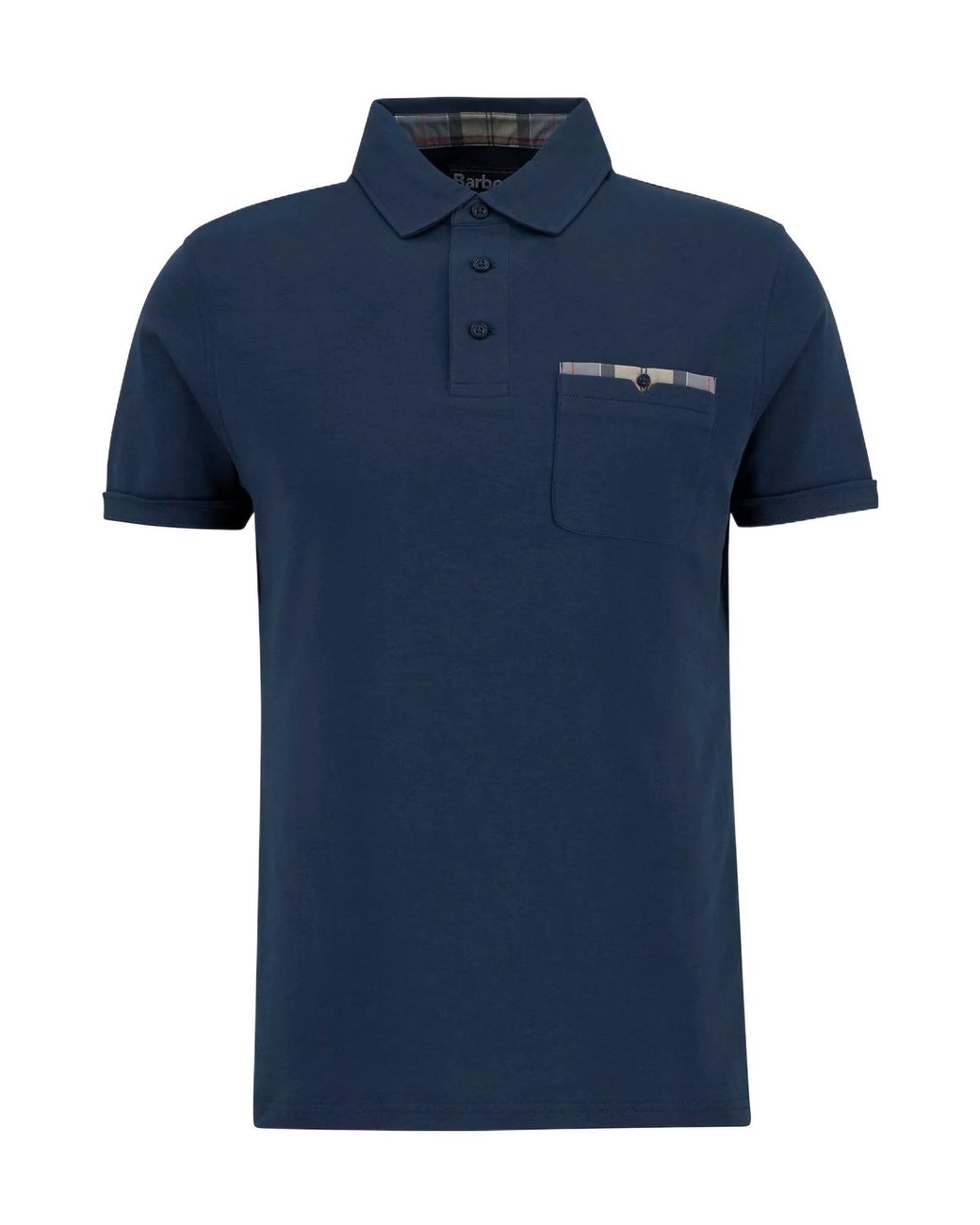 Barbour Blue Corpatch Tailored Short-Sleeved Polo Shirt for men