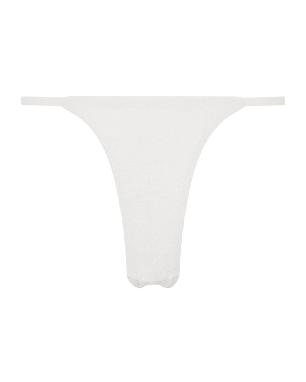 Matteau White Très Petite Crinkled Bikini Briefs