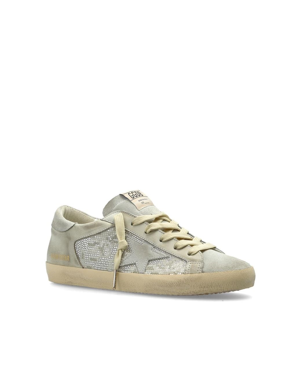 Golden Goose Deluxe Brand Gray 'Super-Star Double Quarter With L' Sports Shoes