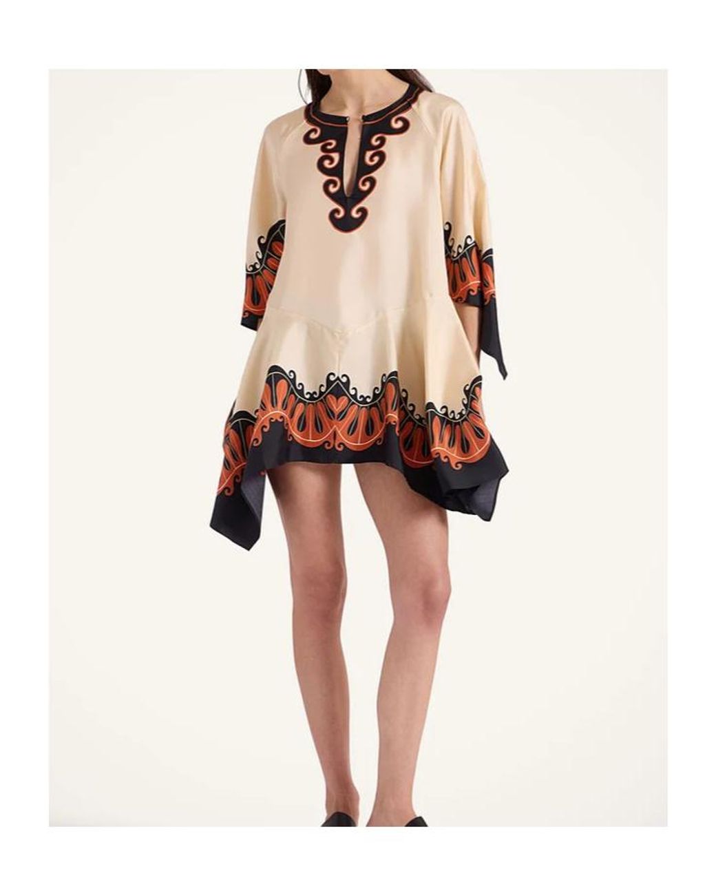 LaDoubleJ Natural La Doublej Belted Printed Dress