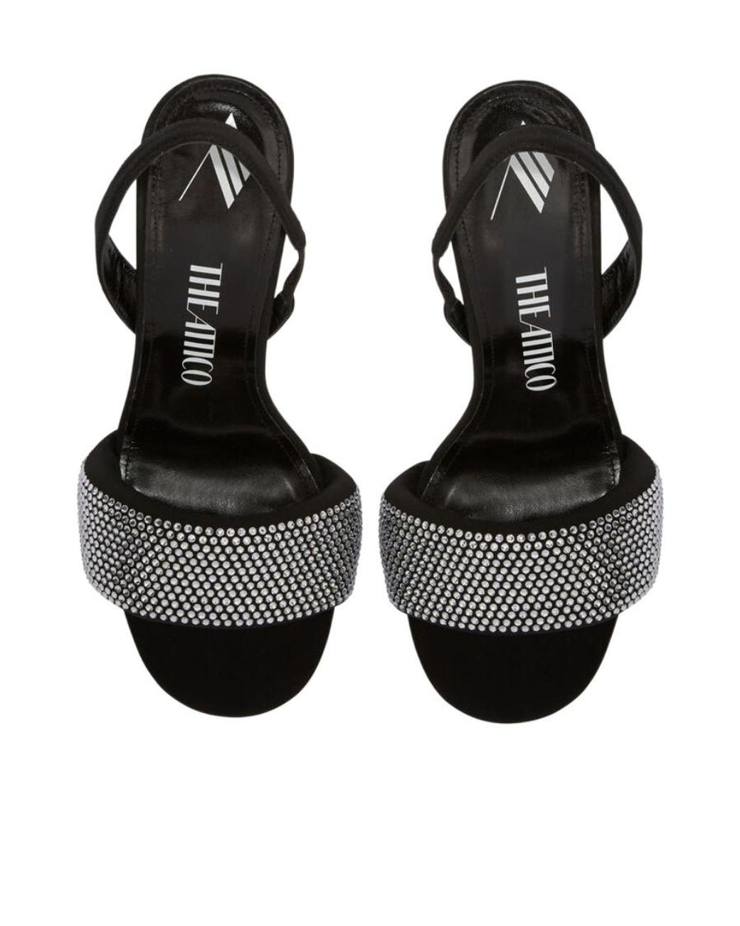 The Attico Black The Rem Embellished Sandals