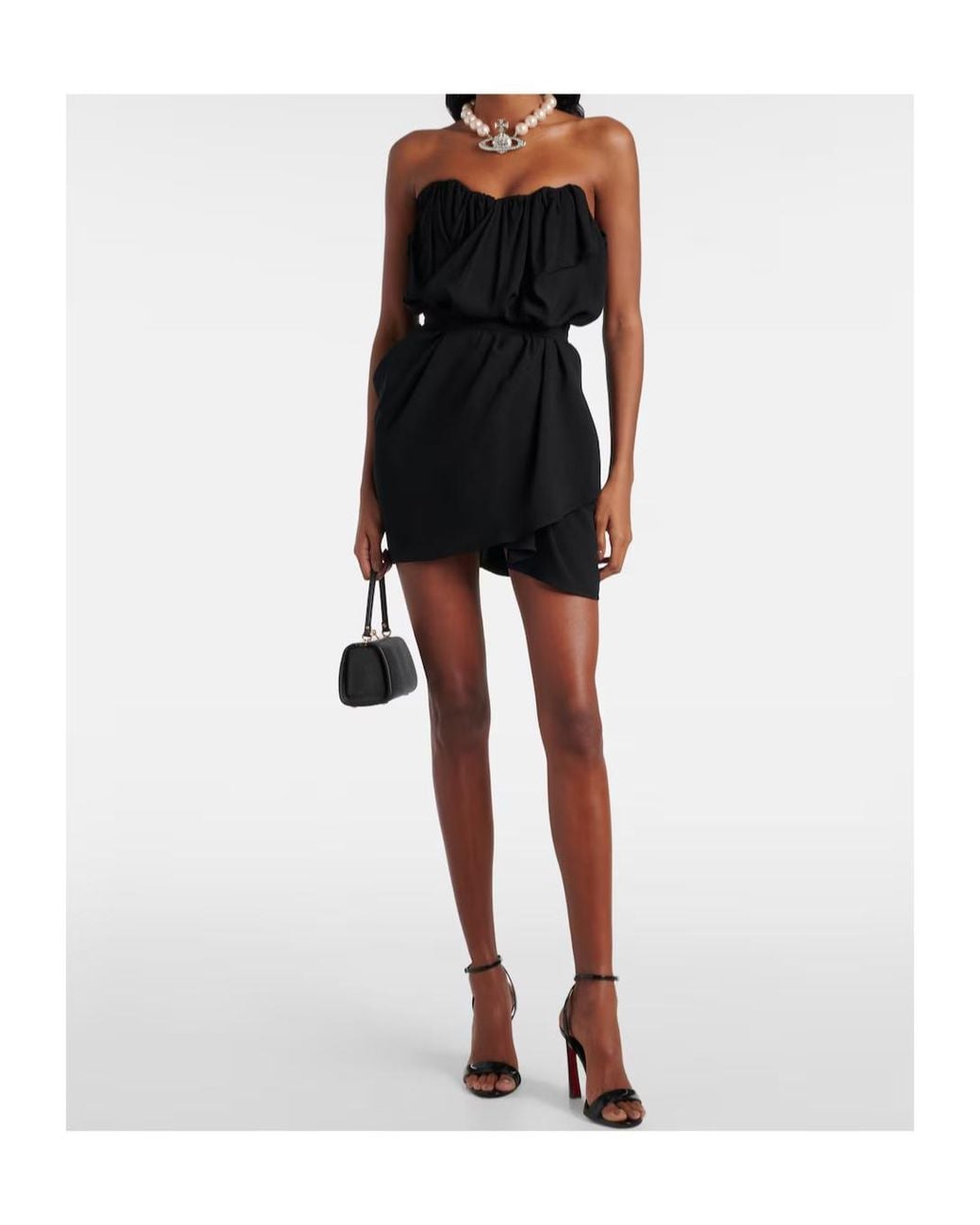 Vivienne Westwood Black Susana Draped Corset Dress