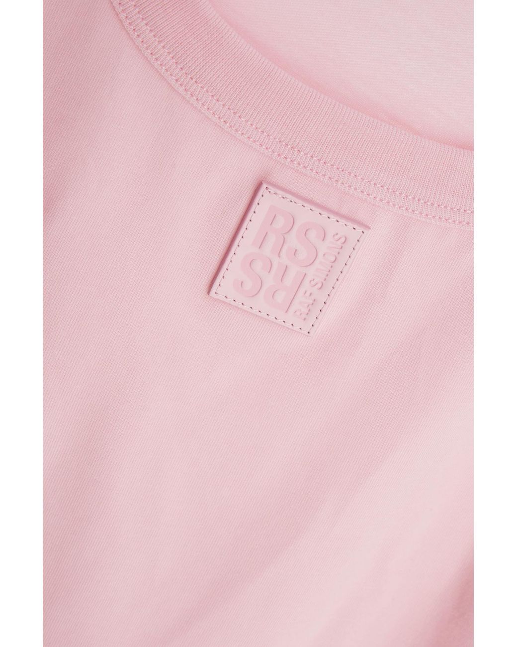 Raf Simons Pink Logo Patch Tank Top