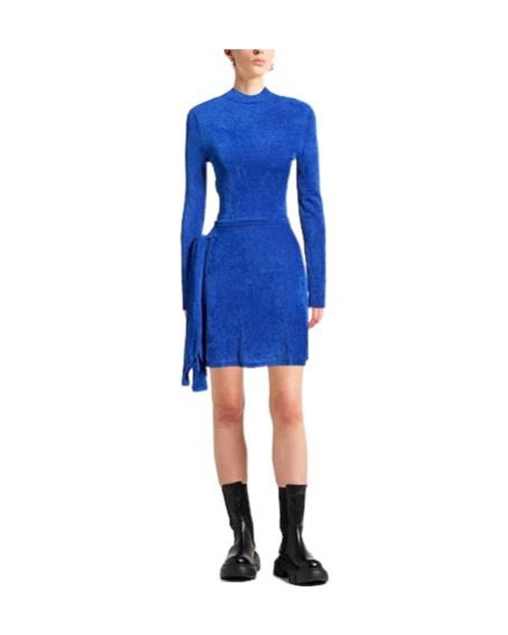DIESEL Blue Fitted Knit Dress