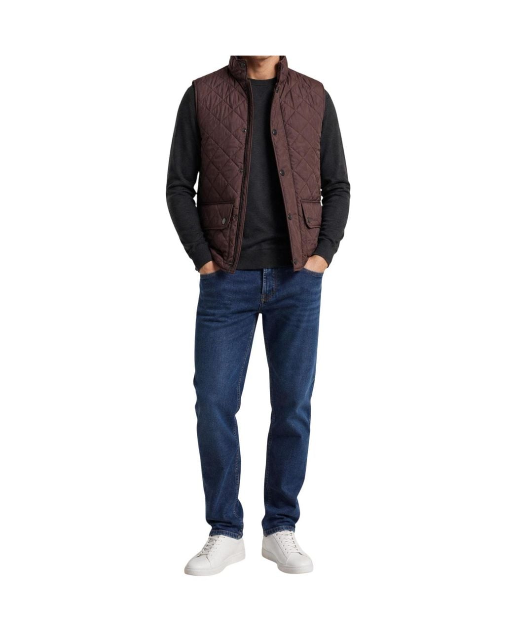Barbour Purple High-Neck Vest for men