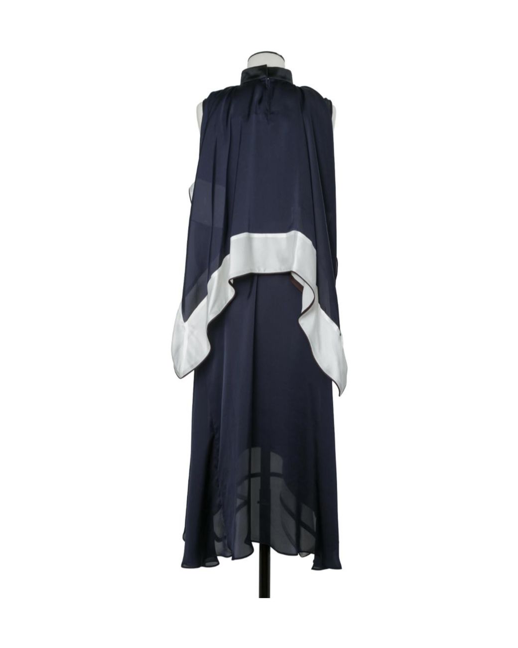 Sacai Multicolor Satin X Chiffon Dress