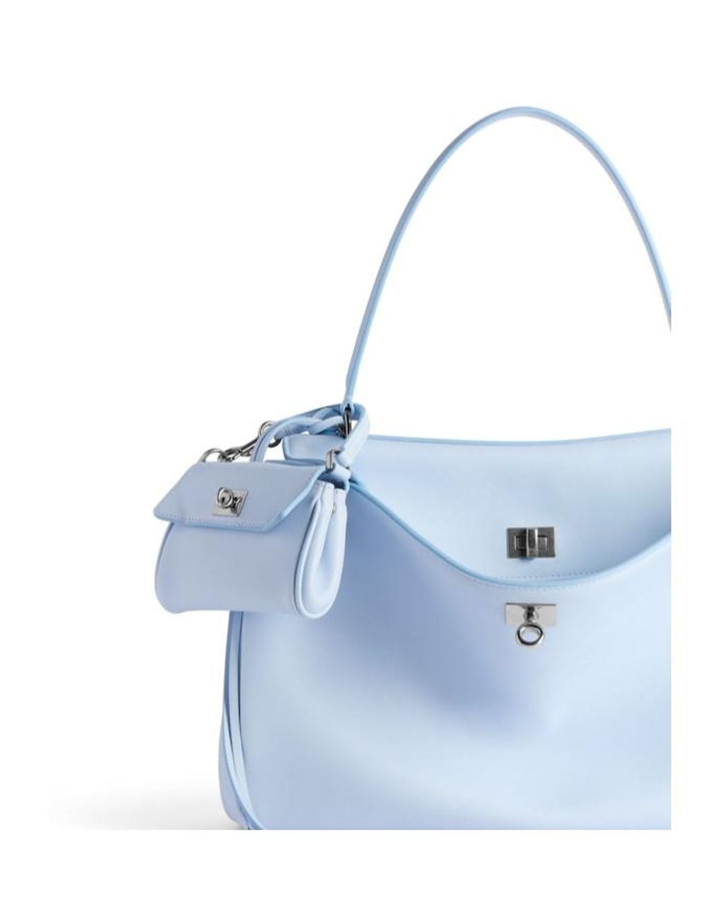 Balenciaga Blue Rodeo Micro Bag Charm