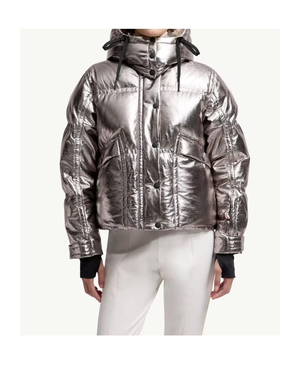 Moncler Gray Grenoble Hooded Quilted Down Jacket