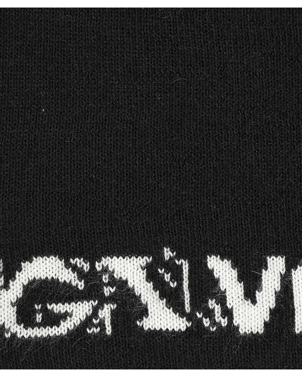 Givenchy Black Logo Wool Hat for men