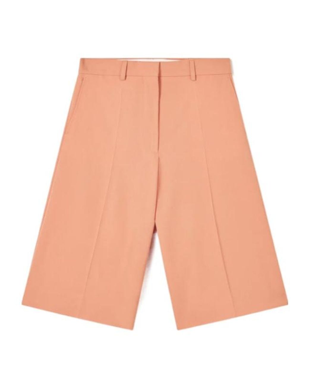 Stella McCartney White Wide Leg Classic Tailored Bermuda Shorts