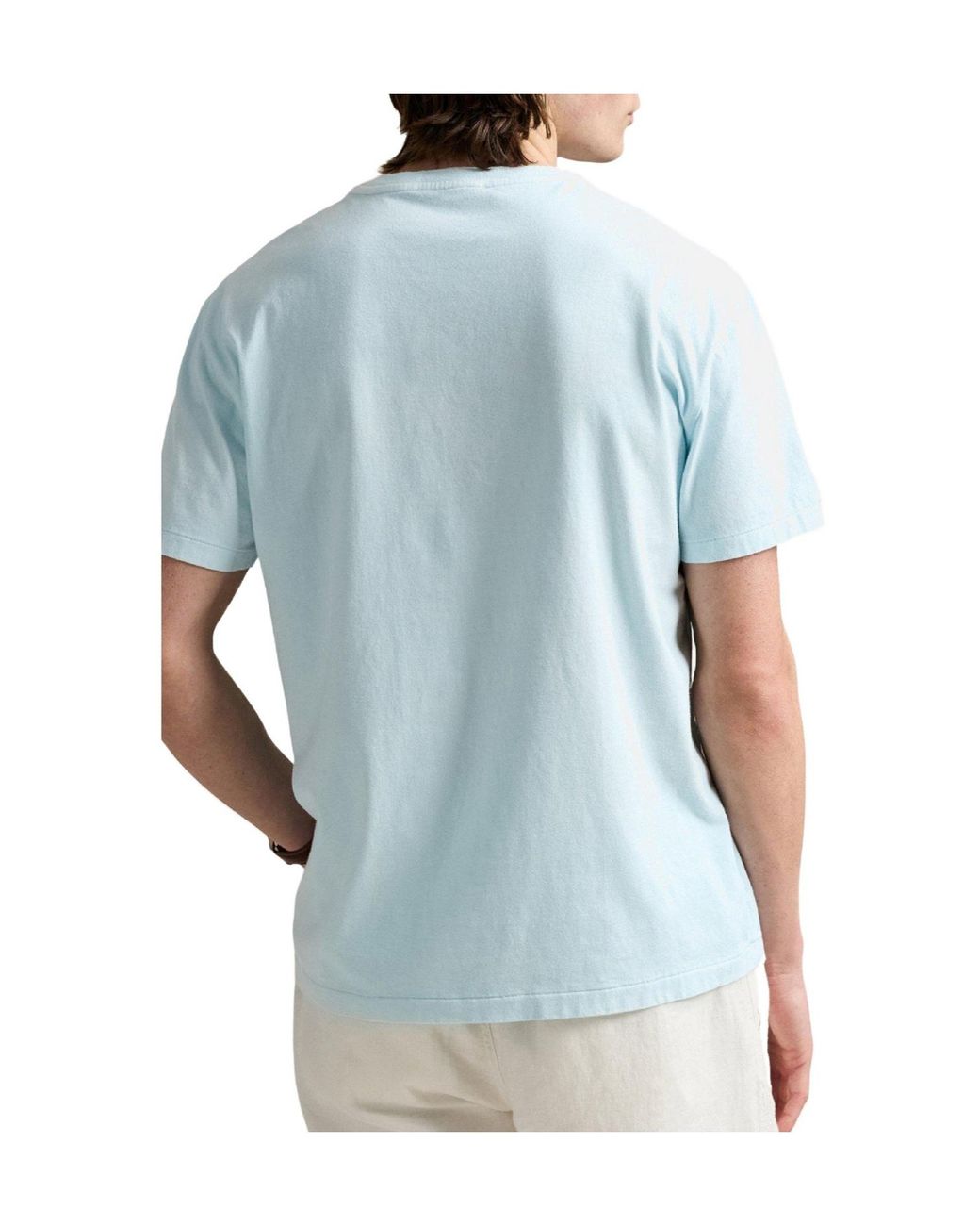 Ralph Lauren Lightblue Crewneck Shortsleeve Tee for men