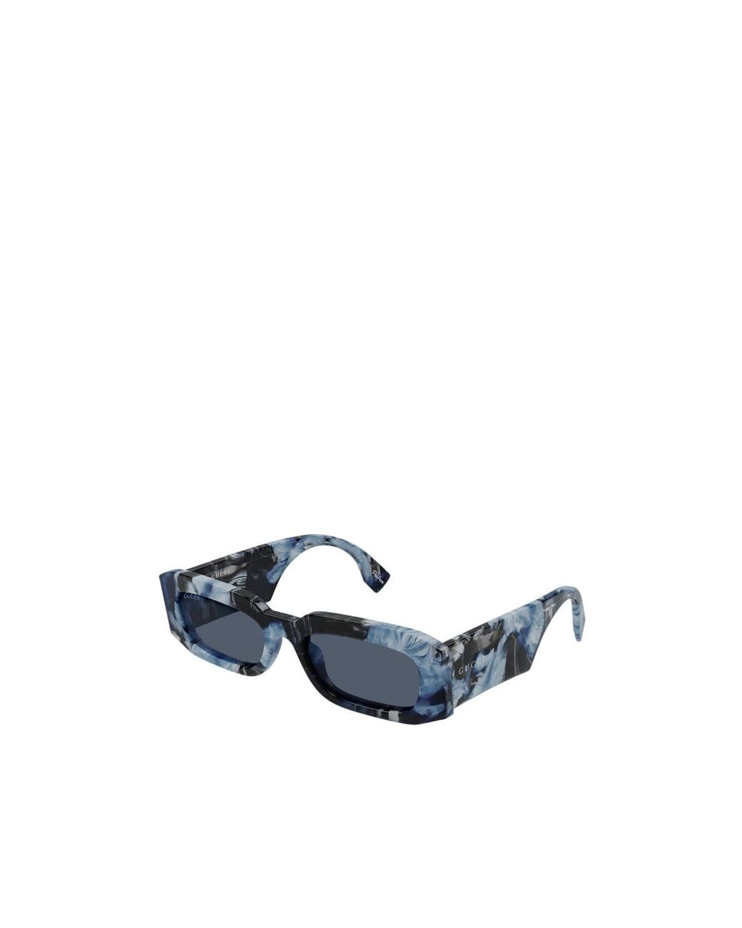 Gucci Blue Rectangle Sunglasses for men