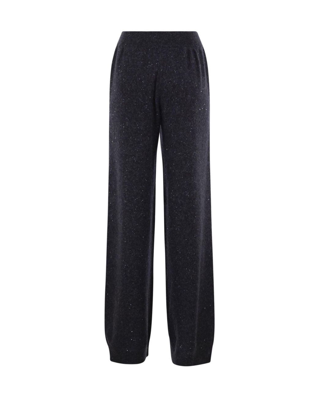 Fabiana Filippi Blue Shimmer Knitted Trousers
