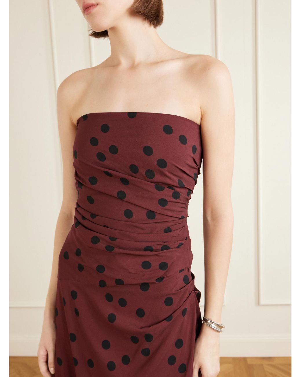 Proenza Schouler Red Colorful Printed Dress