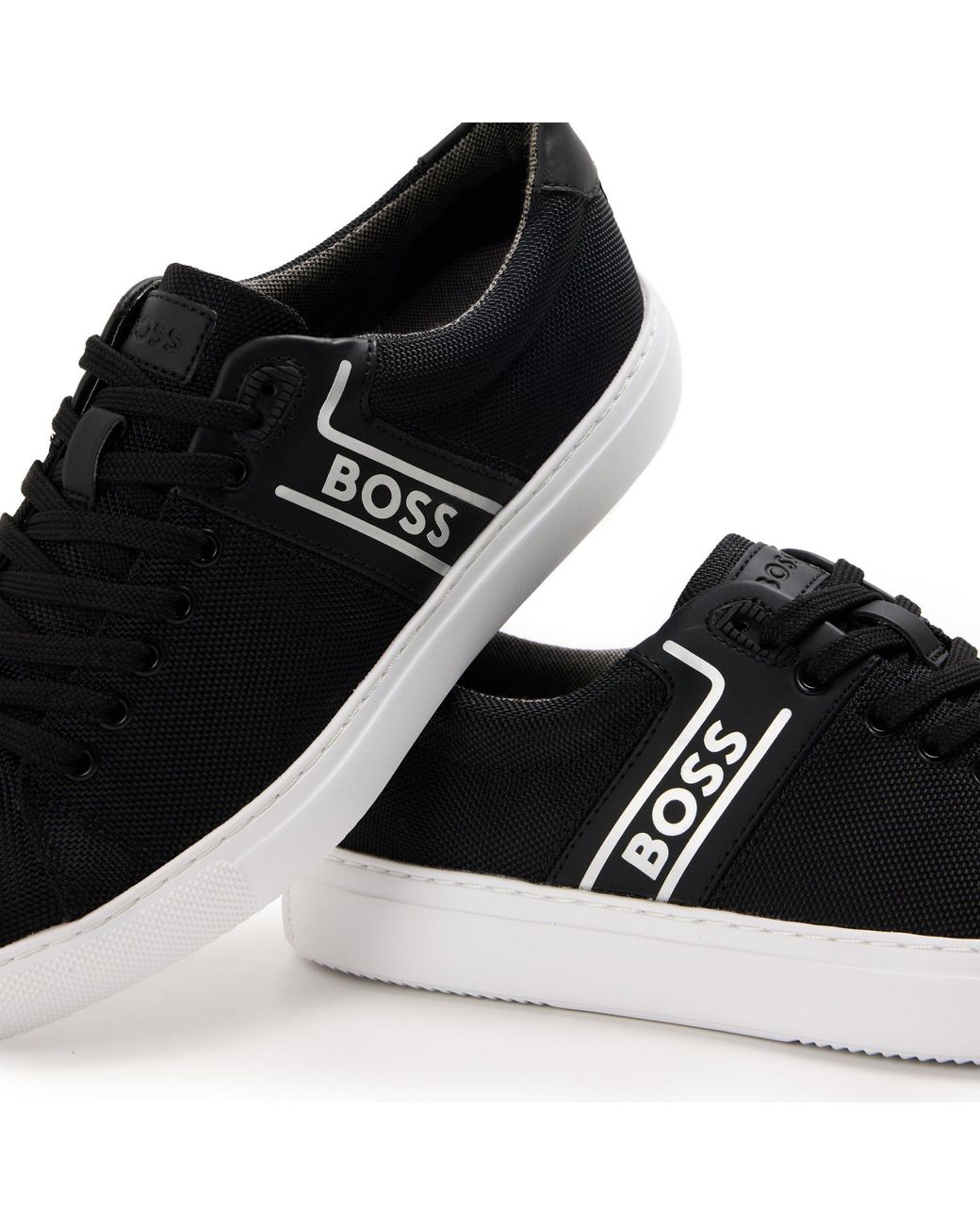 Boss Blue Classic Low-Top Trainers for men