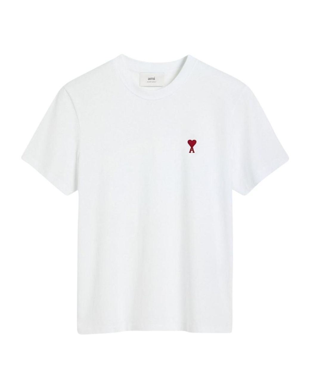 AMI White Short-Sleeved T-Shirt