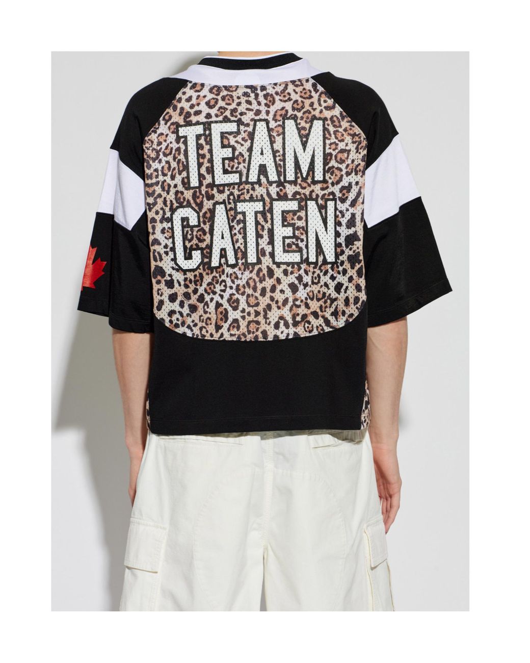 DSquared² Black Logo Print Jersey T-Shirt for men