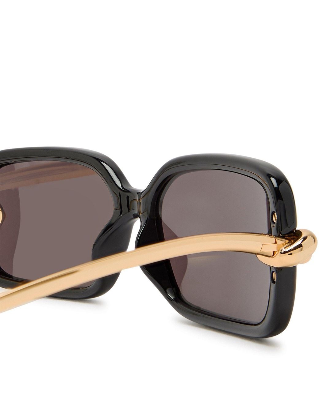 Bottega Veneta White Versatile Square-Framed Glasses
