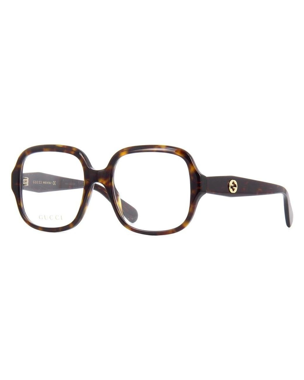 Gucci White Eyewear Square-Frame Glasses And Frames