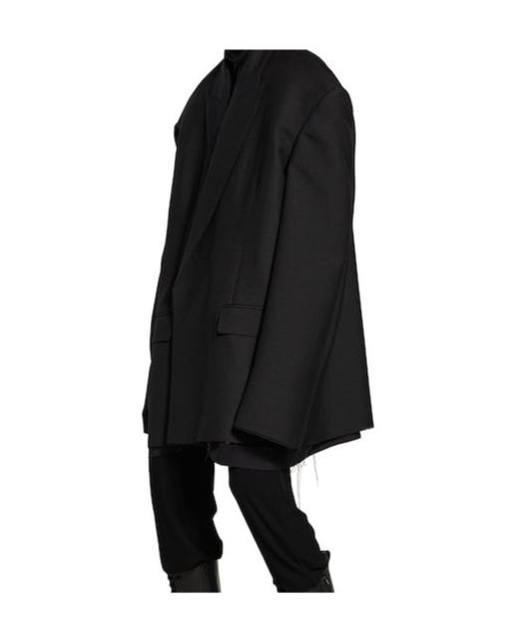 Balenciaga Black Seamless Tailored Jacket for men