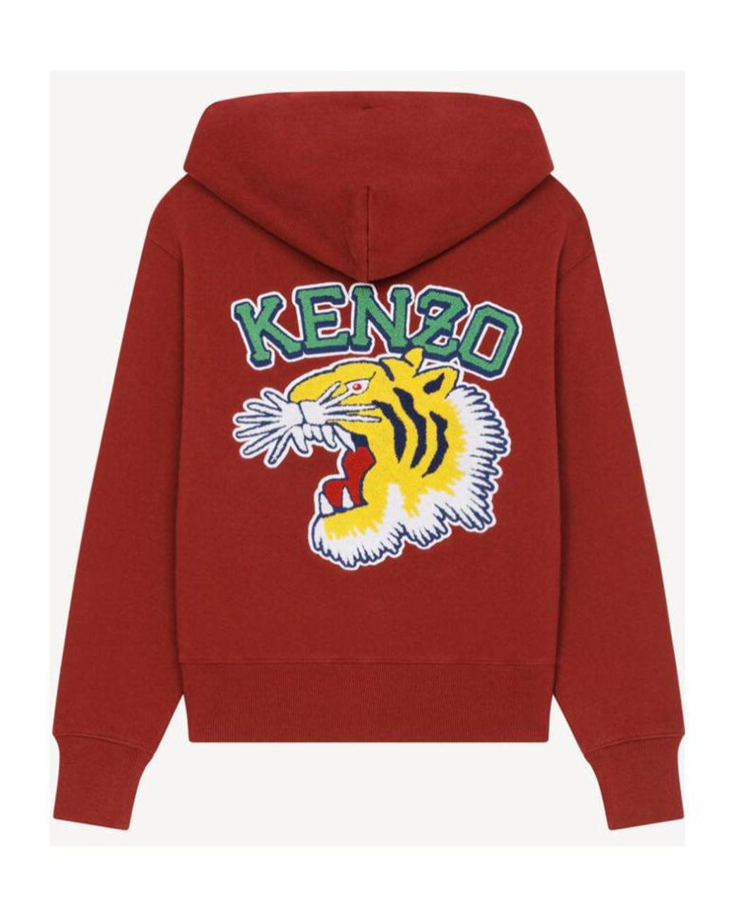 KENZO Red Logo Tiger Hoodies