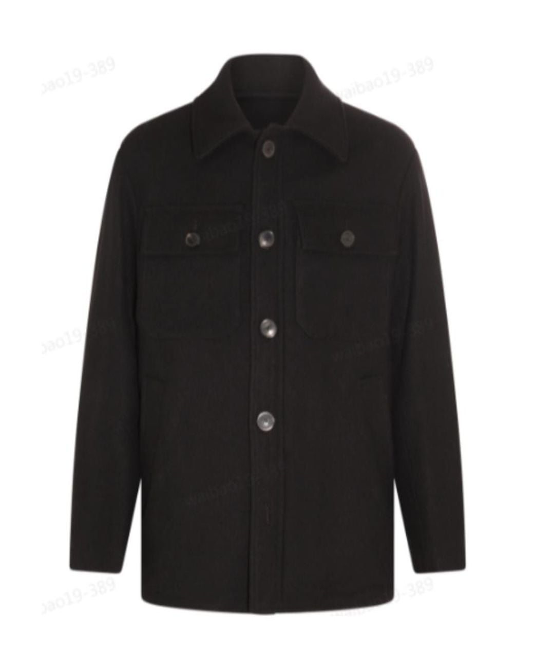 Dries Van Noten Black Long-Sleeved Casual Jacket for men