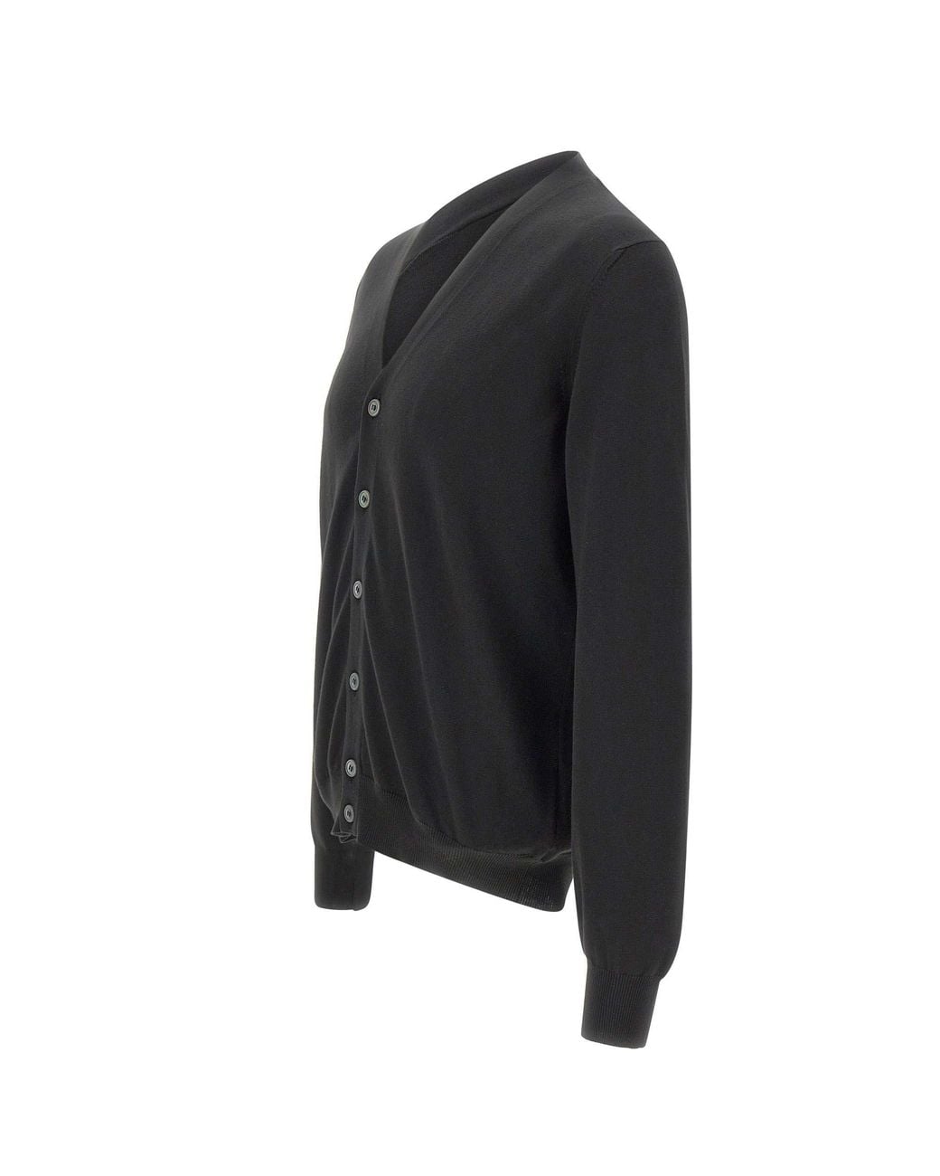 Gran Sasso Blue Buttoned V-Neck Cardigan for men