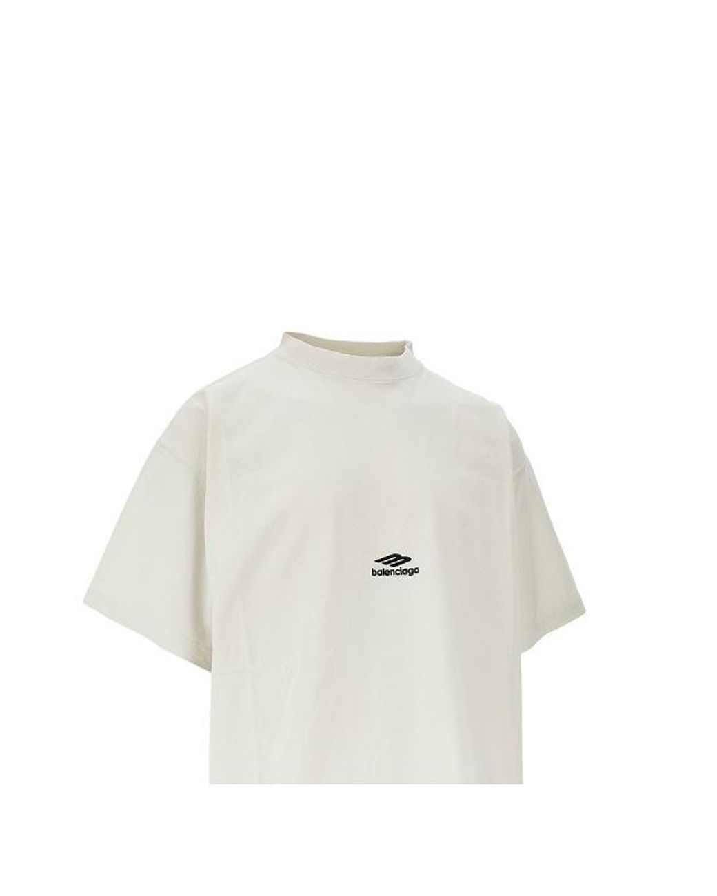 Balenciaga White 3B Sports Icon Oversized T-Shirt for men